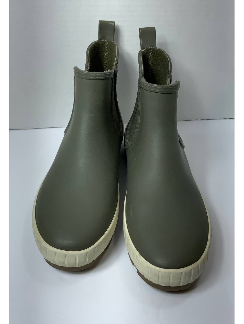 Sperry Women's Olive Green Torrent Chelsea Rain Ankle Boots Size 8.5